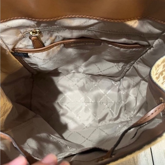 Michael Kors Evie Bag MK Monogram Backpack - Picture 4 of 6